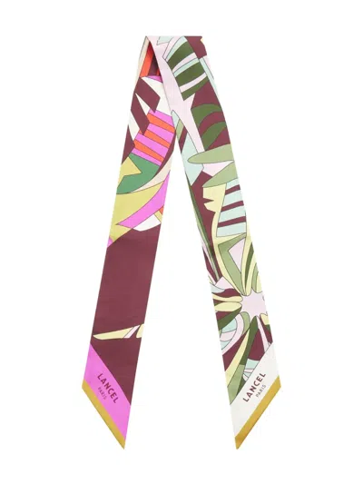 Lancel Silk Scarf In Pink