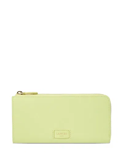 Lancel Slim Zipped Wallet In Yellow