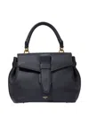 Lancel Small Charlie De Lancer Leather Tote Bag In Black