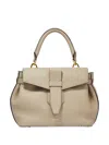 Lancel Small Charlie De Lancer Leather Tote Bag In Neutrals