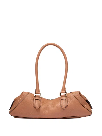 Lancel Small Charlie Shoulder Bag In Brown