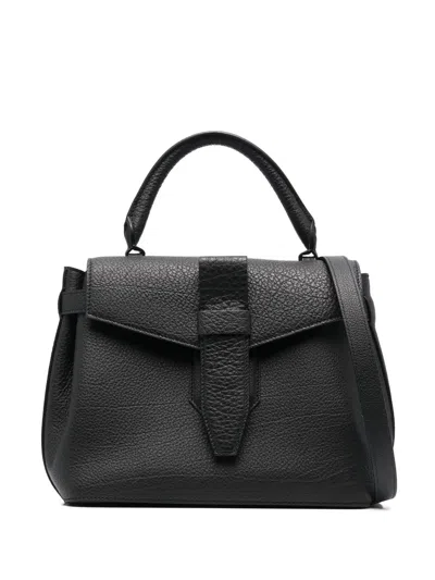 Lancel Small Charlie Top-handle Bag In Black