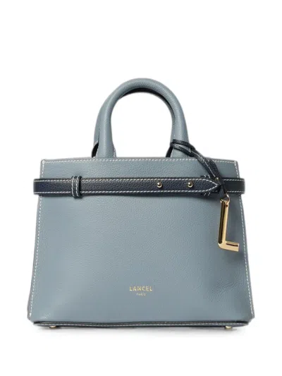 Lancel Small Faubourg Grained Handbag In Blue