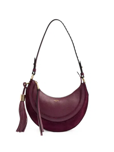 Lancel Small Hoboheme Tassel-detail Leather Shoulder Bag In Purple