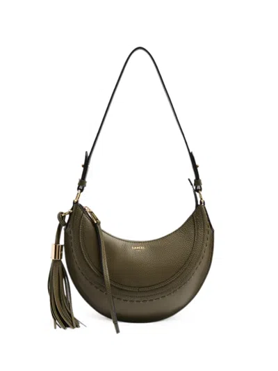 Lancel Small Hoboheme Tassel-detail Shoulder Bag In Green
