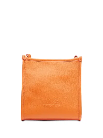 Lancel Small Jour De  Leather Crossbody Bag In Orange