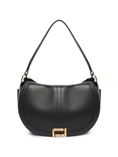 Lancel Small Logo-plaque Leather Shoulder Bag In Red