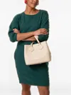 Lancel Small Neo Izy Leather Carryall Tote Bag In Neutral