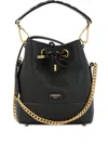Lancel Leather Bucket Bag In Black