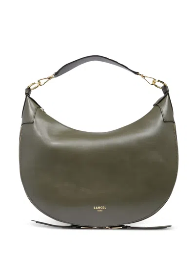 Lancel Small Origami Leather Bag In Green