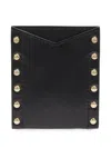 Lancel Studded Leather Cardholder In Pattern