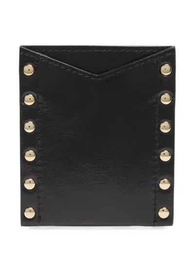 Lancel Studded Leather Cardholder In Pattern