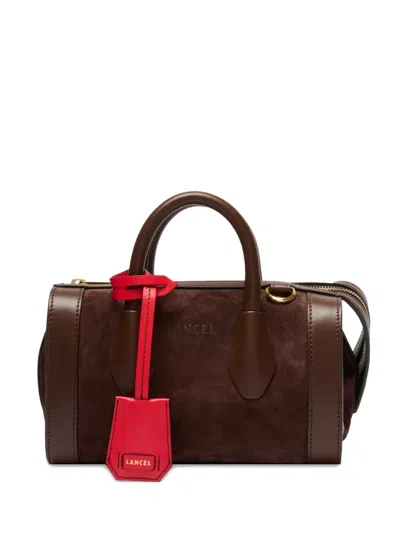 Lancel Suede Panelled Tote Bag In Brown
