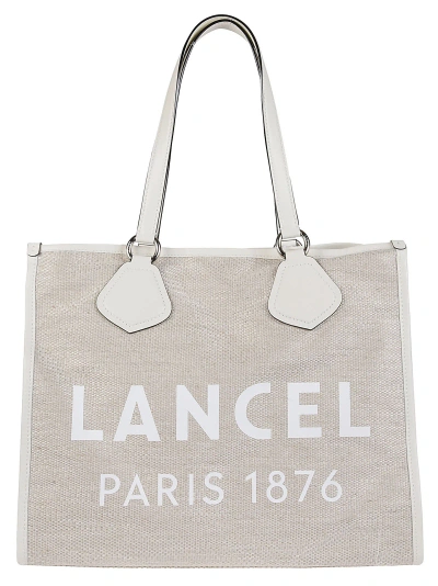 Lancel Summer Large Tote Bag In Beige