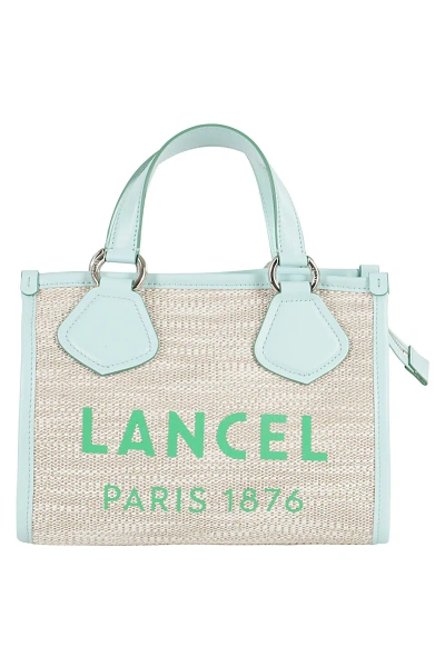 Lancel Summer Tote In Natural Lime Ec