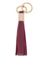 Lancel Tassel Keyring In Red