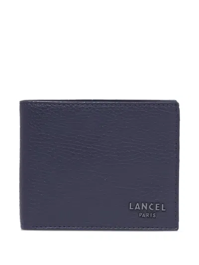 Lancel Textured Wallet In Blue