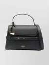 Lancel Top Handle Bucket Bag With Adjustable Strap In Black