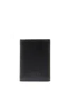 Lancel 9cc Tri-fold Leather Wallet In Black