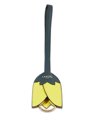 Lancel Tulip Keyring In Green