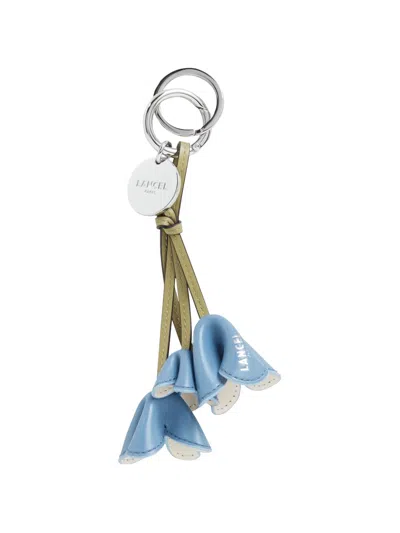 Lancel Tutti Fleuri Keyring In Blue