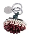 Lancel Tutti Fleuri Keyring In Silver