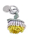 Lancel Tutti Fleuri Keyring In Silver