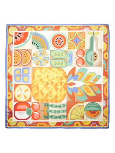 Lancel Tutti Frutti Scarf In Yellow