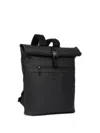 Lancel Victor Roll-top Backpack In Black