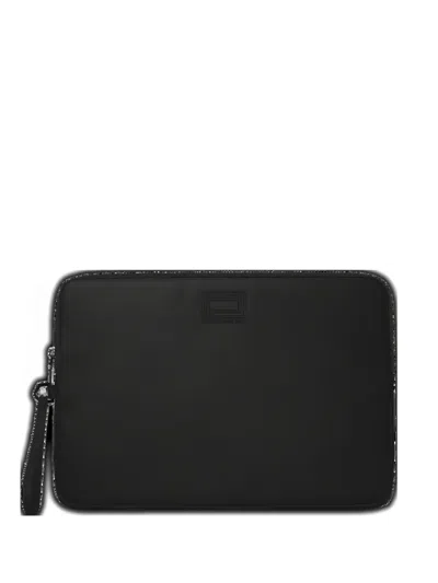 Lancel Victor Zip Laptop Case In Black