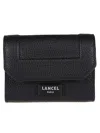 Lancel Ninon Mini Flap Wallet In Black