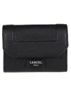 Lancel Ninon Mini Flap Wallet In Black