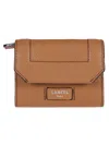 Lancel Ninon Mini Flap Wallet In Brown