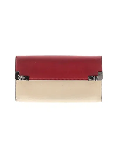 Pre-owned Lancel Wallet In Red