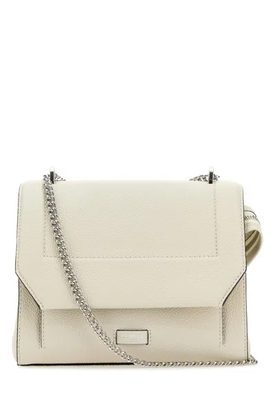 Lancel Ice Leather Ninon Handbag In Yellow Cream