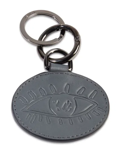 Lancel Wink Of An Eye Keyring In Grey
