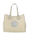 Lancel Woman Handbag Ivory Size - Textile Fibers, Cowhide In White