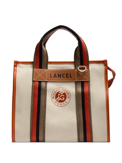 Lancel X Oland Garros M Zip Tote Bag In Multi