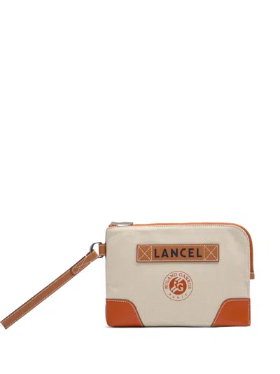 Lancel X Roland Garros Zip Pouch In Multi