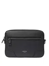 Lancel Zip-fastening Leather Messenger Bag In Black