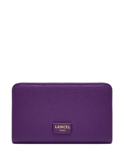 Lancel Zip-up Wallet In Purple