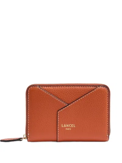 Lancel Zip-around Wallet In Orange