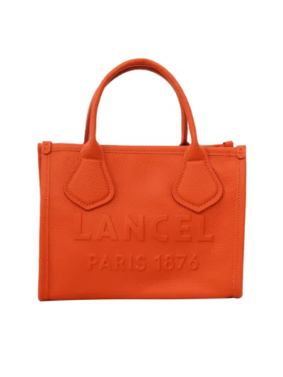 Lancel Zipped Bag S In Orange