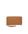 Lancel Premier Flirt Leather Long Wallet In Camel