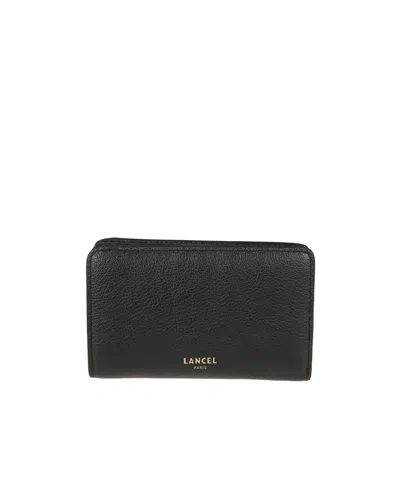 Lancel Zippered Card Holder In Black