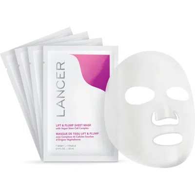 Lancer Skincare Lift & Plump Sheet Mask In 1 Box/4 Sheets