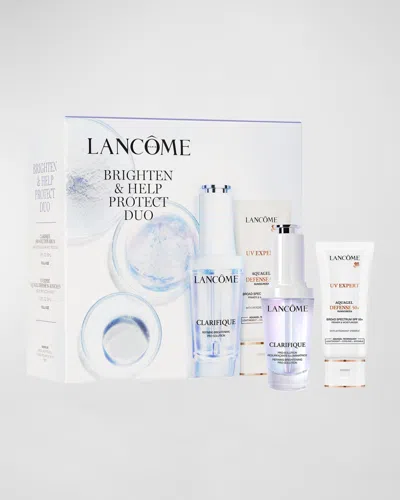 Lancôme Brighten & Help Protect Duo With Uv Expert And Clarifique In White
