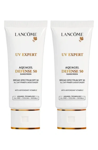 Lancôme Uv Expert Aquagel Defense Primer & Moisturizer Spf 50 Duo $96 Value In No Color