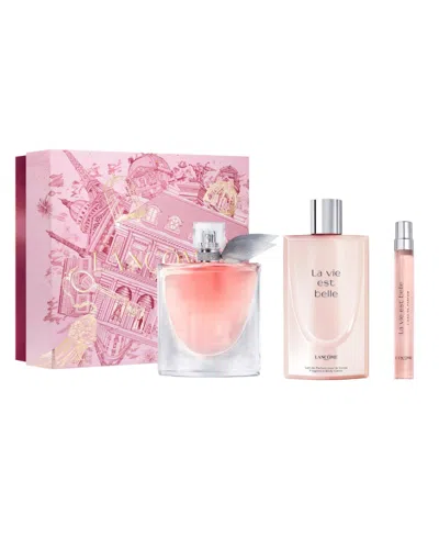 Lancôme 3-piece Full Size La Vie Est Belle Perfume Spray & Body Lotion Set In No Color