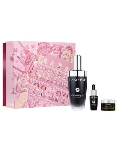 Lancôme 3-piece Genifique Ultimate Recovery Face Serum & Eye Cream Skincare Set In No Color